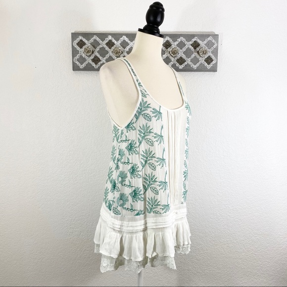 Anthro Lilka Gauzy Tank Top Boho Layered, Size M - Picture 5 of 10